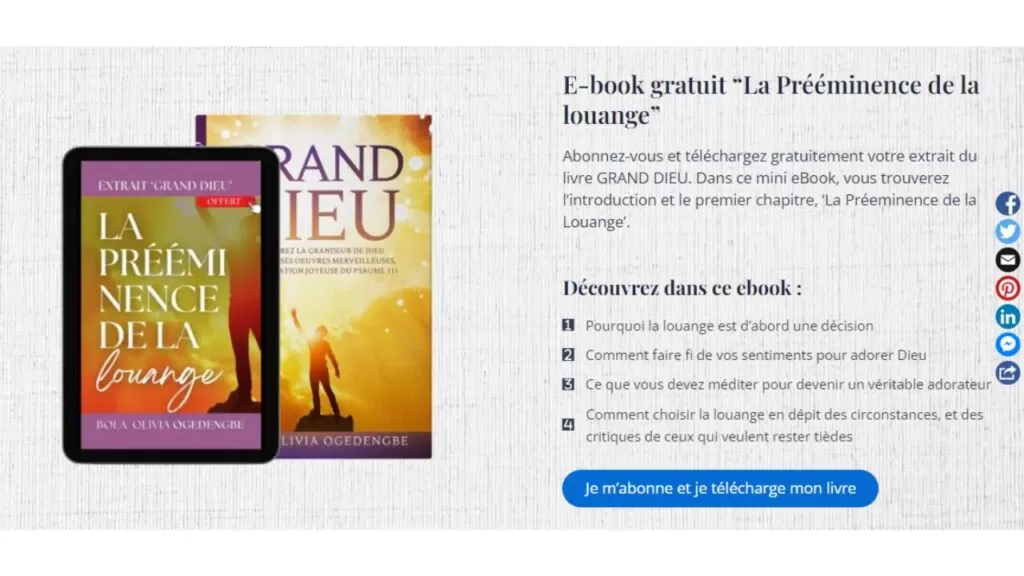 Livre sur la louange