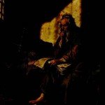 Rembrandt's rendition of the Apostle Paul in prison