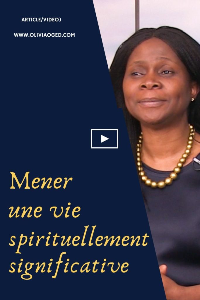 Mener Une vie spirituellement significative